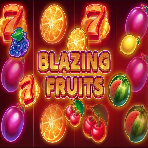 Blazing Fruits online game logo by Inbet Games on spinorhinocasino-nl.com