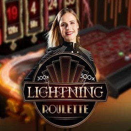 Live Casino logo of Lightning Roulette from Evolution at Spinorhino Casino