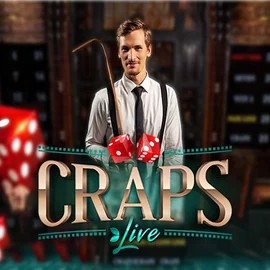 Live Craps online game logo by Evolution on spinorhinocasino-nl.com