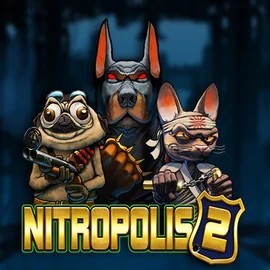 Nitropolis 2 slot logo by ELK Studios at Spinorhino Casino