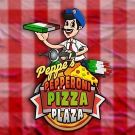 Peppe’s Pepperoni Pizza Plaza logo by Pragmatic Play at Spinorhino Casino