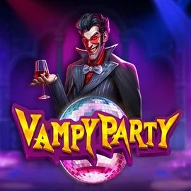 Vampy Party slot logo by Pragmatic Play at Spinorhino Casino